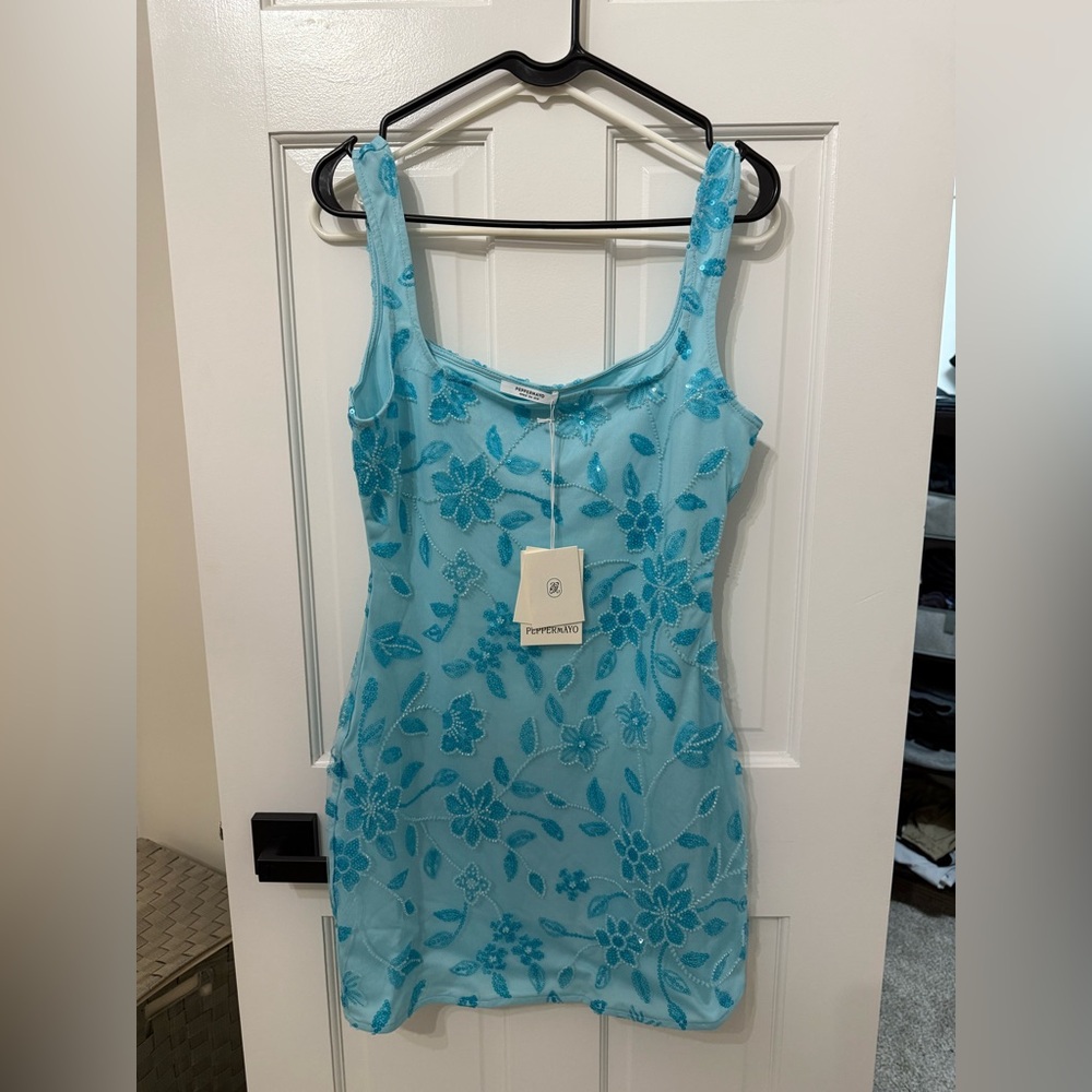 NWT PEPPERMAYO Beaded Mini Dress